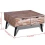 Coffee table with 4 recycled teak wood drawers by vidaXL, Coffee table - Ref: Foro24-241708, Price: 216,49 €, Discount: %