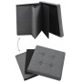 Folding storage stools 2 pcs dark gray synthetic linen by vidaXL, Folding stools and chairs - Ref: Foro24-247079, Price: 44,9...