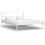 Bettgestell aus weißem Metall, 140 x 200 cm von vidaXL, Betten und Lattenroste - Ref: Foro24-284695, Preis: 112,87 €, Rabatt: %