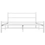 Bettgestell aus weißem Metall, 140 x 200 cm von vidaXL, Betten und Lattenroste - Ref: Foro24-284695, Preis: 112,87 €, Rabatt: %