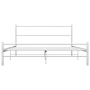 Bettgestell aus weißem Metall, 140 x 200 cm von vidaXL, Betten und Lattenroste - Ref: Foro24-284695, Preis: 114,62 €, Rabatt: %