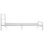 Bettgestell aus weißem Metall, 140 x 200 cm von vidaXL, Betten und Lattenroste - Ref: Foro24-284695, Preis: 112,87 €, Rabatt: %