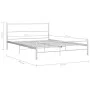 Bettgestell aus weißem Metall, 140 x 200 cm von vidaXL, Betten und Lattenroste - Ref: Foro24-284695, Preis: 112,87 €, Rabatt: %