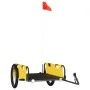 Remolque para bicicletas hierro y tela Oxford amarillo de vidaXL, Remolques para bicicletas - Ref: Foro24-94176, Precio: 86,4...