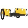 Fahrradanhänger aus Eisen und gelbem Oxford-Stoff von vidaXL, Fahrradanhänger - Ref: Foro24-94176, Preis: 88,11 €, Rabatt: %