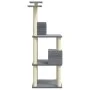 Cat scratching post with light gray sisal posts 141 cm by vidaXL, Cat furniture - Ref: Foro24-171525, Price: 61,47 €, Discoun...
