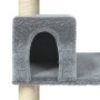 Cat scratching post with light gray sisal posts 141 cm by vidaXL, Cat furniture - Ref: Foro24-171525, Price: 62,41 €, Discoun...