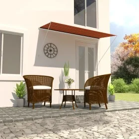 Orange and brown retractable awning 300x150 cm by vidaXL, Awnings - Ref: Foro24-145897, Price: 76,96 €, Discount: %