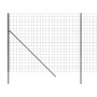 Cerca de alambre de acero galvanizado gris antracita 1,8x10 m