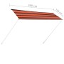 Orange und braune einziehbare Markise 300x150 cm von vidaXL, Markisen - Ref: Foro24-145897, Preis: 78,54 €, Rabatt: %
