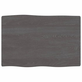 Treated oak wood table top brown live edge 60x40x2 cm by vidaXL, Table tops - Ref: Foro24-363995, Price: 30,67 €, Discount: %