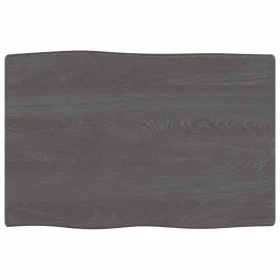 Treated oak wood table top brown live edge 60x40x2 cm by vidaXL, Table tops - Ref: Foro24-363995, Price: 30,27 €, Discount: %