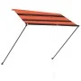 Einziehbare Markise mit orangefarbener und brauner LED 250x150 cm von vidaXL, Markisen - Ref: Foro24-145931, Preis: 57,17 €, ...