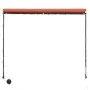 Retractable awning with orange and brown LED 250x150 cm by vidaXL, Awnings - Ref: Foro24-145931, Price: 54,83 €, Discount: %