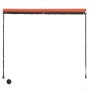 Toldo retráctil con LED naranja y marrón 250x150 cm de vidaXL, Toldos - Ref: Foro24-145931, Precio: 57,17 €, Descuento: %