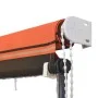 Retractable awning with orange and brown LED 250x150 cm by vidaXL, Awnings - Ref: Foro24-145931, Price: 54,83 €, Discount: %