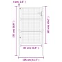Anthracite gray steel garden gate 105x175 cm by vidaXL, garden gates - Ref: Foro24-154561, Price: 218,27 €, Discount: %