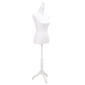 Schaufensterpuppenbüste einer Frau in Weiß von vidaXL, Galanten in der Nacht - Ref: Foro24-30022, Preis: 132,91 €, Rabatt: %