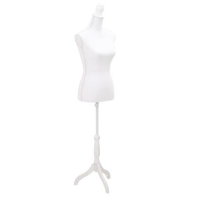 Schaufensterpuppenbüste einer Frau in Weiß von vidaXL, Galanten in der Nacht - Ref: Foro24-30022, Preis: 125,05 €, Rabatt: %
