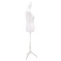 Maniquí busto de mujer exhibición blanco