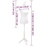 Maniquí busto de mujer exhibición blanco