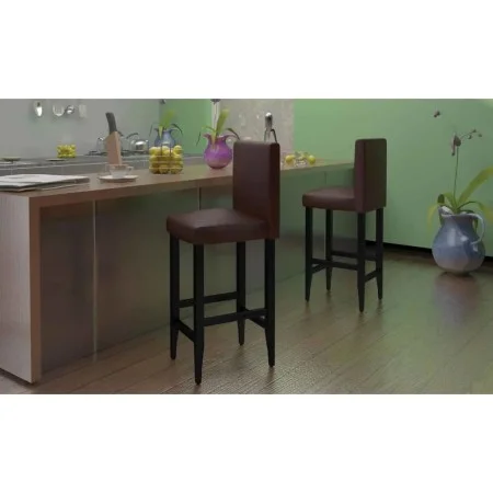 Küchenhocker 4 Einheiten dunkelbraunes Kunstleder von vidaXL, Küchenhocker - Ref: Foro24-160717, Preis: 360,02 €, Rabatt: %