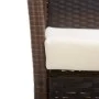 Garden armchairs with cushions 2 units brown synthetic rattan by vidaXL, Garden chairs - Ref: Foro24-46439, Price: 110,23 €, ...