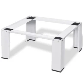 Weißer Waschmaschinenständer von vidaXL, Zubehör für Waschmaschinen und Trockner - Ref: Foro24-50447, Preis: 45,51 €, Rabatt: %