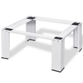 Weißer Waschmaschinenständer von vidaXL, Zubehör für Waschmaschinen und Trockner - Ref: Foro24-50447, Preis: 44,58 €, Rabatt: %