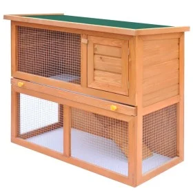 Kleintierhaus, Stallkäfig, 1 Holztür von vidaXL, Käfige und Lebensräume für Kleintiere - Ref: Foro24-170158, Preis: 96,24 €, ...
