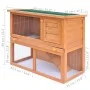 Kleintierhaus, Stallkäfig, 1 Holztür von vidaXL, Käfige und Lebensräume für Kleintiere - Ref: Foro24-170158, Preis: 96,24 €, ...