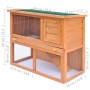 Small animal house hutch cage 1 wooden door by vidaXL, Cages and habitats for small animals - Ref: Foro24-170158, Price: 109,...