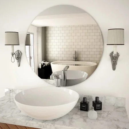 Round wall mirror, glass, 70 cm by vidaXL, Mirrors - Ref: Foro24-245705, Price: 45,90 €, Discount: %