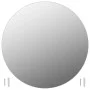 Round wall mirror, glass, 70 cm by vidaXL, Mirrors - Ref: Foro24-245705, Price: 45,90 €, Discount: %