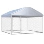 Außenzwinger mit Dach 200x200x135 cm von vidaXL, Hundehütten und Zäune - Ref: Foro24-144493, Preis: 195,52 €, Rabatt: %