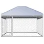 Außenzwinger mit Dach 200x200x135 cm von vidaXL, Hundehütten und Zäune - Ref: Foro24-144493, Preis: 192,03 €, Rabatt: %