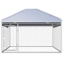 Außenzwinger mit Dach 200x200x135 cm von vidaXL, Hundehütten und Zäune - Ref: Foro24-144493, Preis: 195,52 €, Rabatt: %