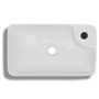Keramikspüle mit Hahnloch und weißem Abfluss von vidaXL, Sinkt - Ref: Foro24-141934, Preis: 68,35 €, Rabatt: %