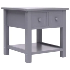 Mesa auxiliar madera de Paulownia gris 40x40x40 cm de vidaXL, Mesas auxiliares - Ref: Foro24-284069, Precio: 39,48 €, Descuen...