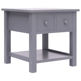 Side table made of gray Paulownia wood 40x40x40 cm by vidaXL, Side tables - Ref: Foro24-284069, Price: 39,80 €, Discount: %