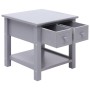 Side table made of gray Paulownia wood 40x40x40 cm by vidaXL, Side tables - Ref: Foro24-284069, Price: 39,80 €, Discount: %