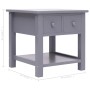 Side table made of gray Paulownia wood 40x40x40 cm by vidaXL, Side tables - Ref: Foro24-284069, Price: 39,80 €, Discount: %