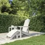 Adirondack-Gartenstuhl mit weißer HDPE-Fußstütze von vidaXL, Gartenstühle - Ref: Foro24-318645, Preis: 190,14 €, Rabatt: %