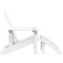 Adirondack Garden Chair with White HDPE Footrest by vidaXL, Garden chairs - Ref: Foro24-318645, Price: 211,64 €, Discount: %