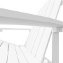 Adirondack-Gartenstuhl mit weißer HDPE-Fußstütze von vidaXL, Gartenstühle - Ref: Foro24-318645, Preis: 211,64 €, Rabatt: %