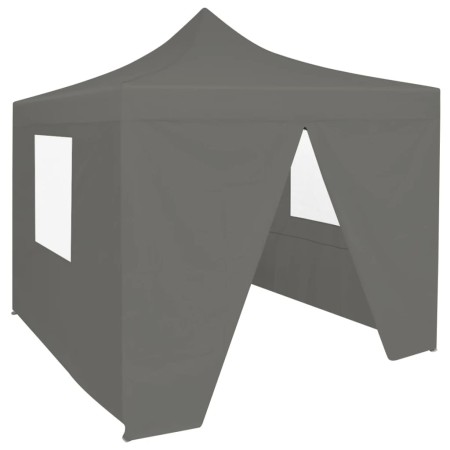 Professionelles Faltzelt 4 Wände anthrazitgrauer Stahl 2x2 m von vidaXL, Zelte und Pavillons - Ref: Foro24-48885, Preis: 114,...