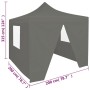 Professionelles Faltzelt 4 Wände anthrazitgrauer Stahl 2x2 m von vidaXL, Zelte und Pavillons - Ref: Foro24-48885, Preis: 114,...