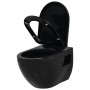 Black ceramic wall-mounted toilet by vidaXL, Bathrooms - Ref: Foro24-143023, Price: 170,53 €, Discount: %