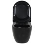 Black ceramic wall-mounted toilet by vidaXL, Bathrooms - Ref: Foro24-143023, Price: 170,53 €, Discount: %
