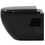 Black ceramic wall-mounted toilet by vidaXL, Bathrooms - Ref: Foro24-143023, Price: 170,53 €, Discount: %